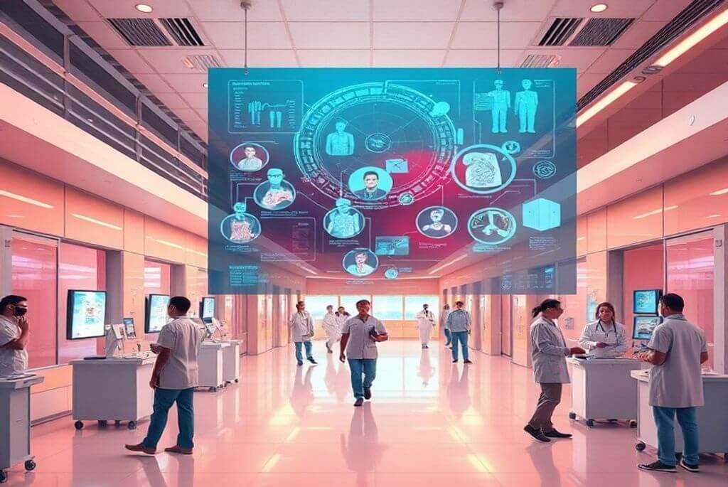 私家医院医院资讯系统整合架构示意-GTS企业系统与软件定制开发